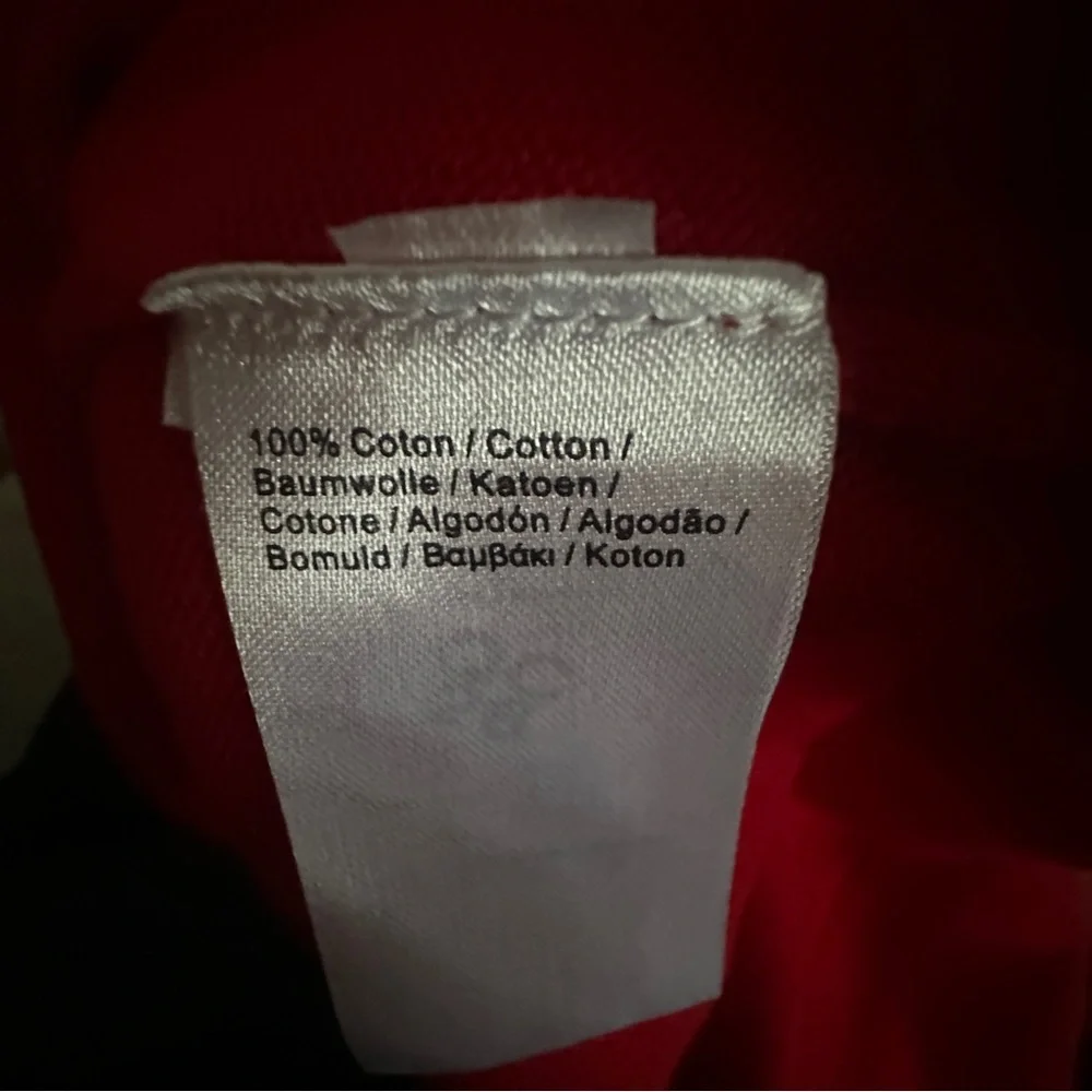 Lacoste Logo V-Neck Red Sweater Mens 4XL - Picture 5 of 6